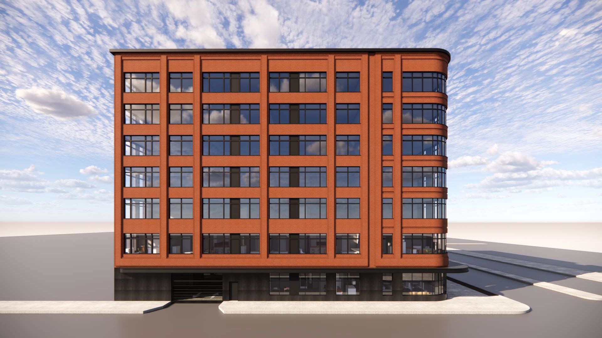 914 South Broad Street. Building rendering. Credit: JKRP Architects via the Civic Design Review