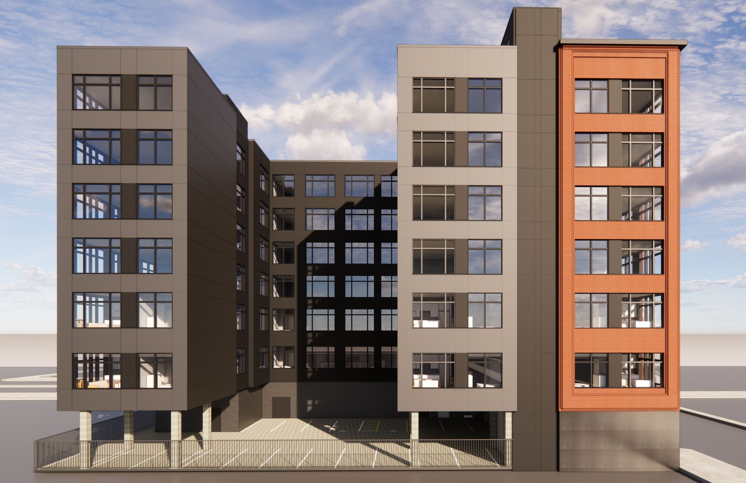 914 South Broad Street. Building rendering. Credit: JKRP Architects via the Civic Design Review