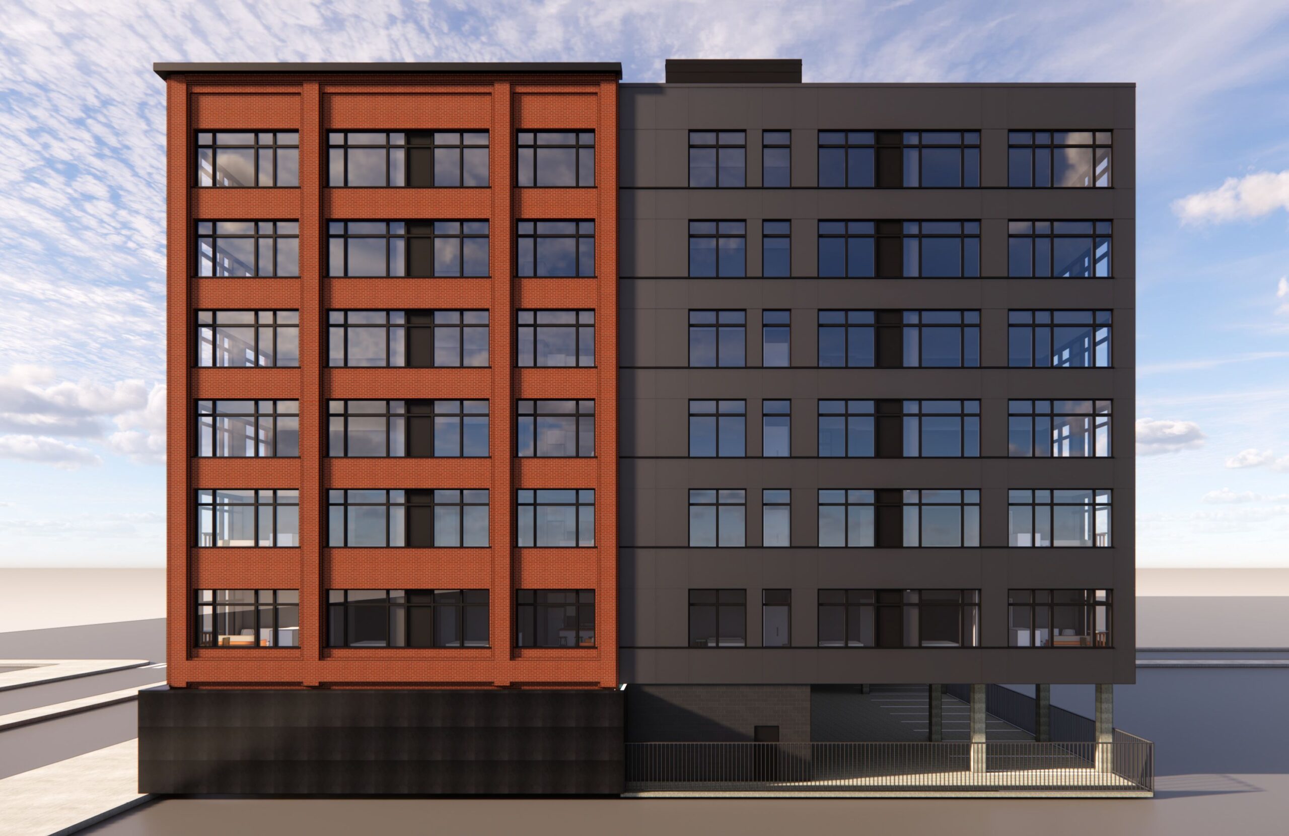 914 South Broad Street. Building rendering. Credit: JKRP Architects via the Civic Design Review