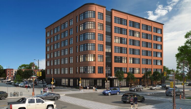 914 South Broad Street. Building rendering. Credit: JKRP Architects via the Civic Design Review
