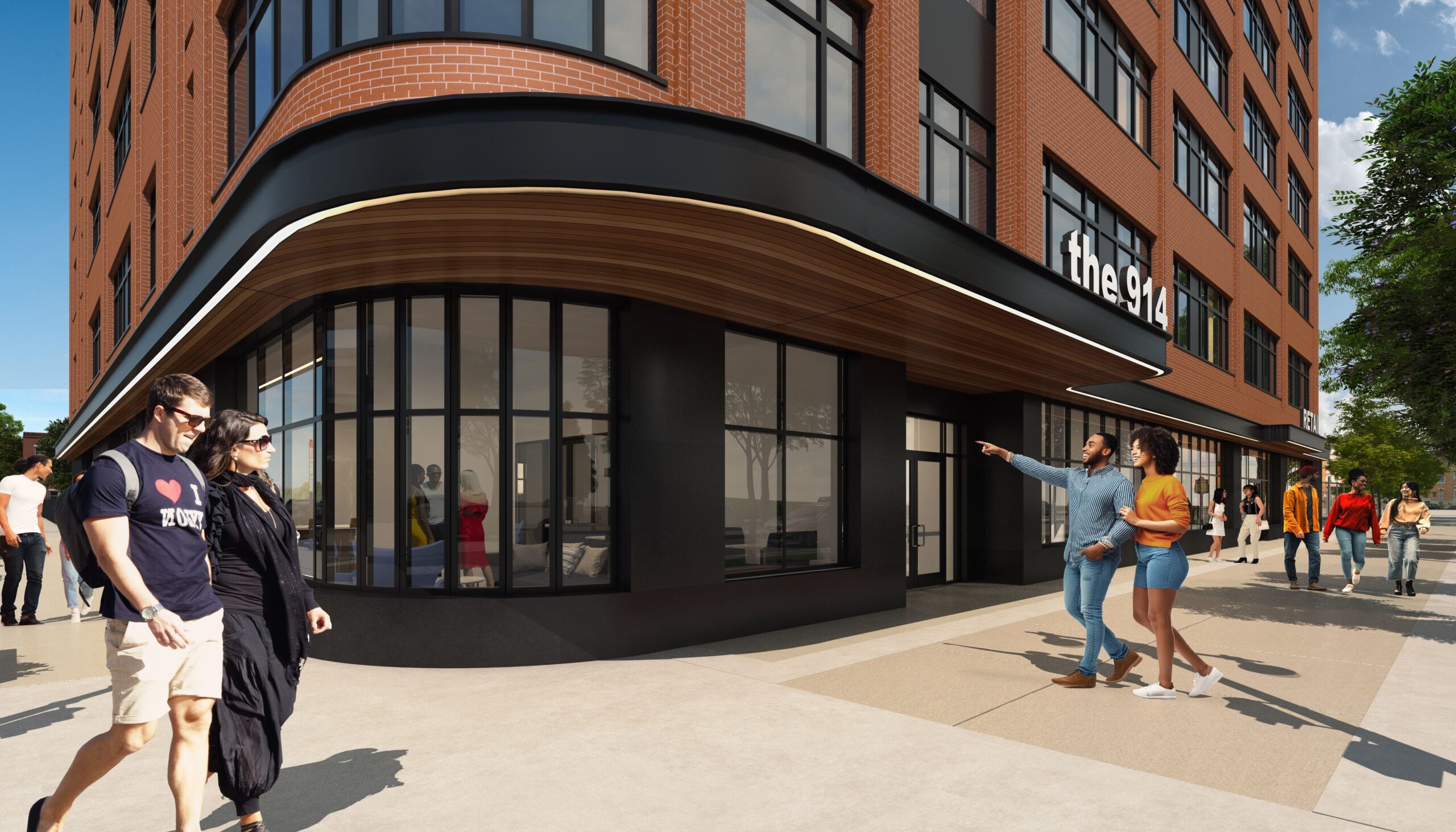 914 South Broad Street. Building rendering. Credit: JKRP Architects via the Civic Design Review