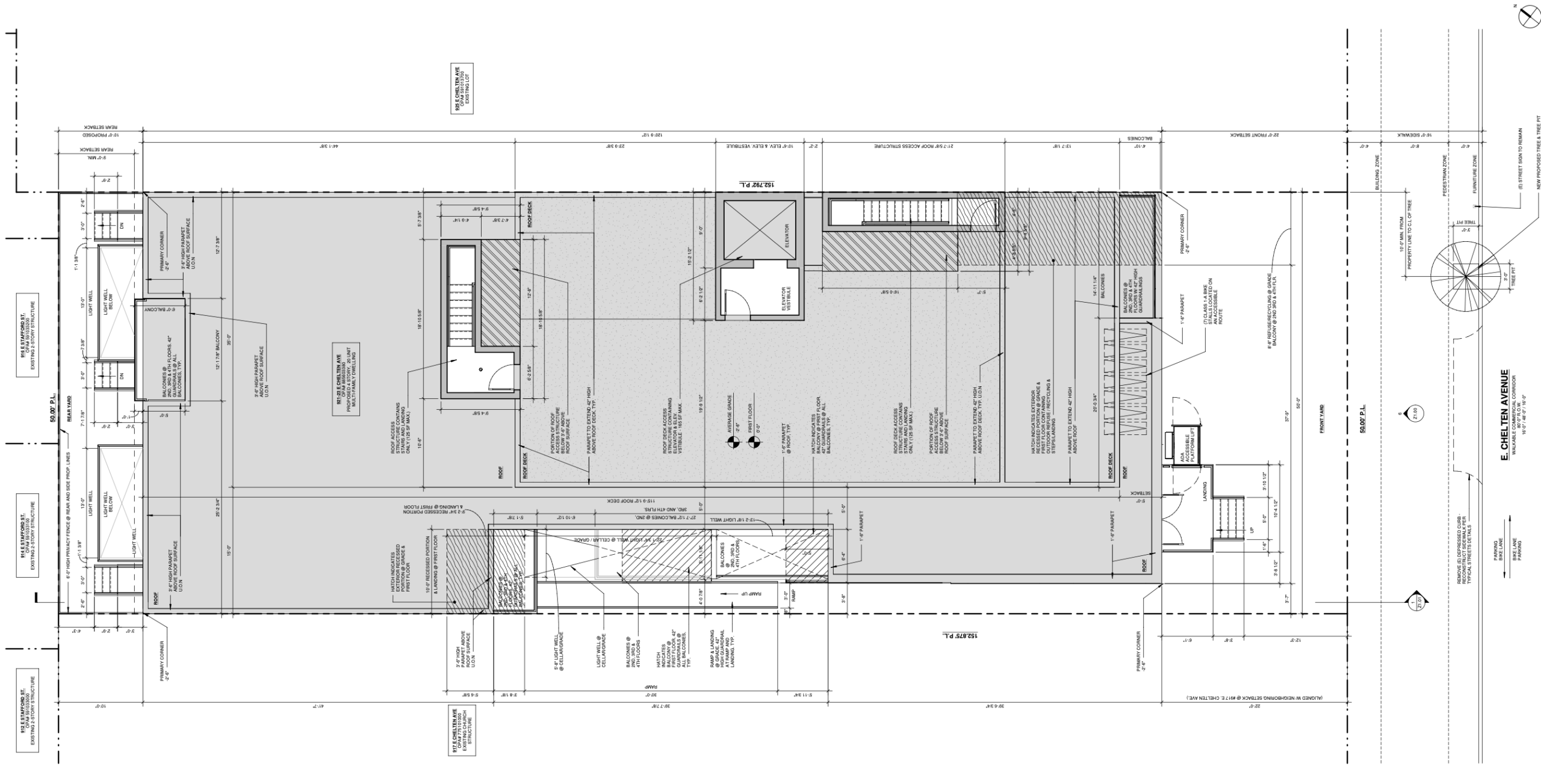 921-23 East Chelten Avenue Plan