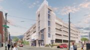 University Place 5.0 Parking Garage at 17 North 41st Street. Project rendering. Credit ISA via the Civic Design Review