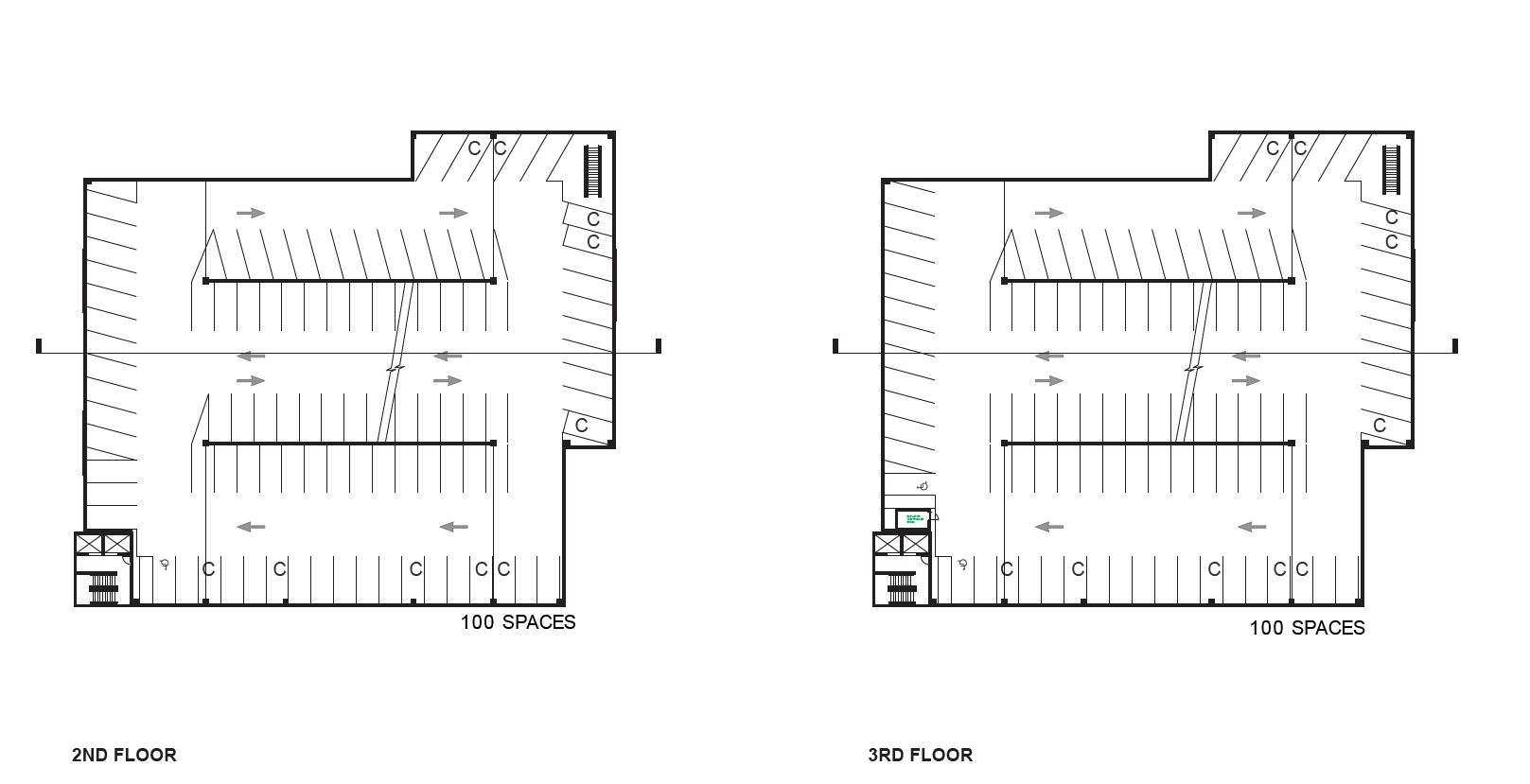 University Place 5.0 Parking Garage at 17 North 41st Street. Floor plan. Credit: ISA via the Civic Design Review