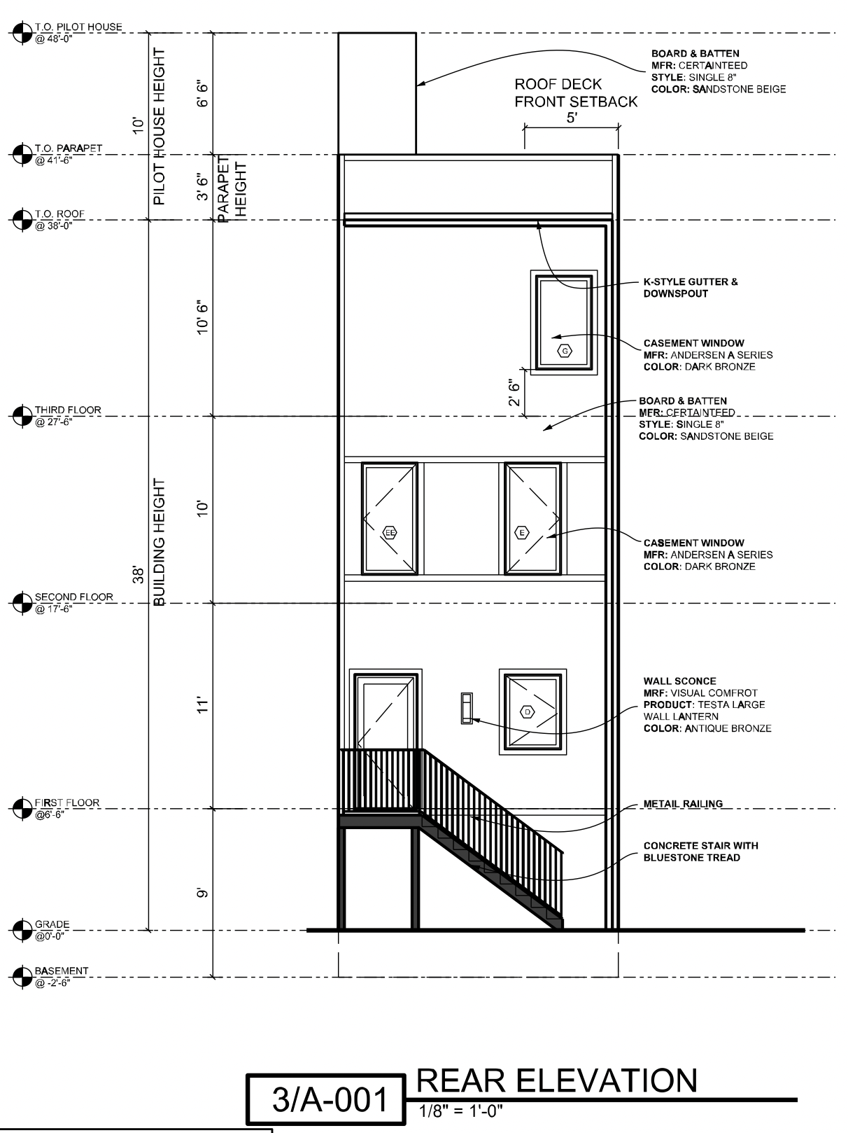 100 Emily Street Rear Elevation