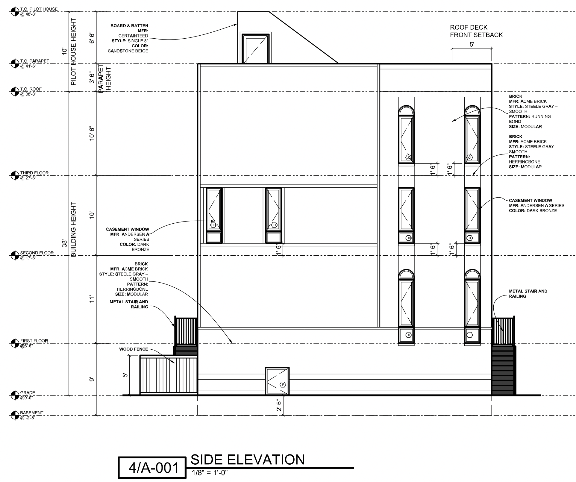 100 Emily Street Side Elevation