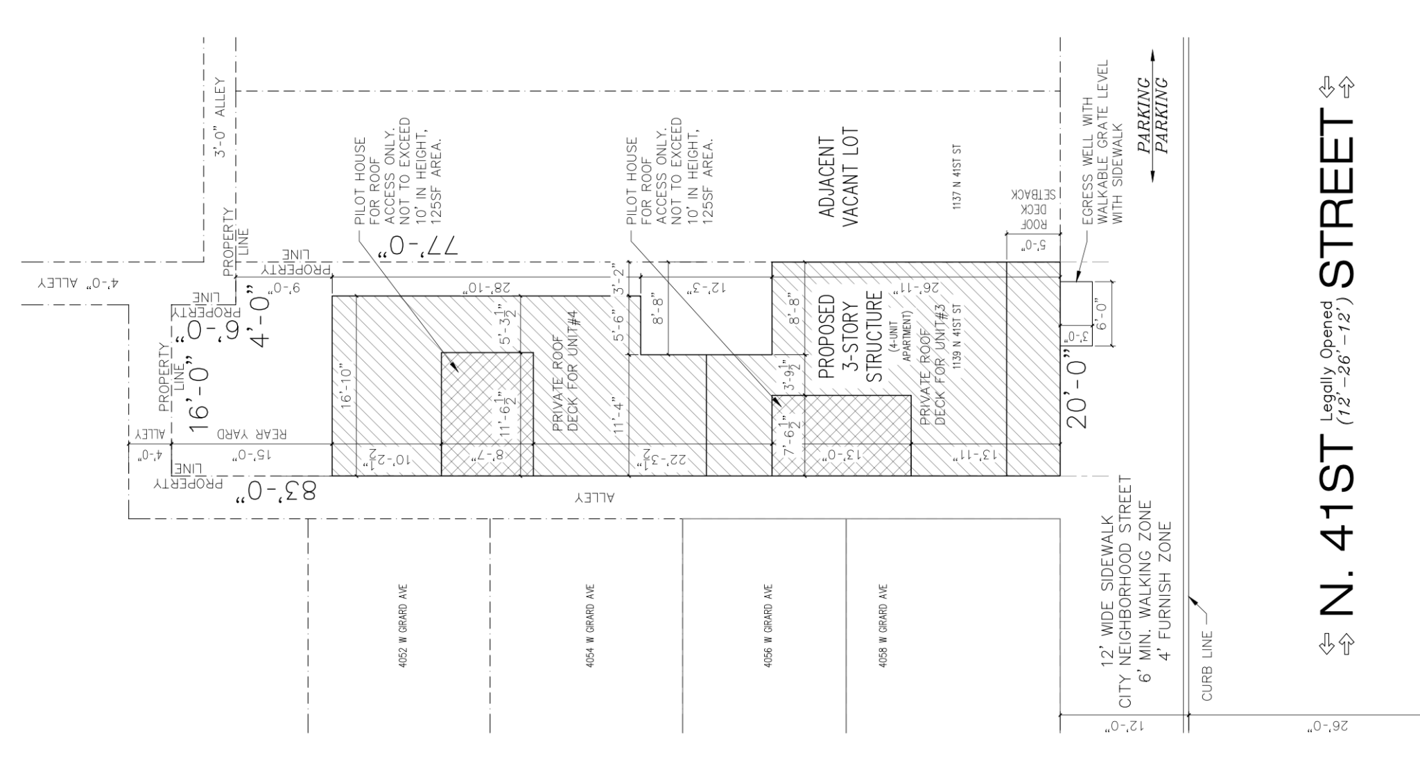 Permits Issued for Four-Unit Development at 1139 North 41st Street in ...