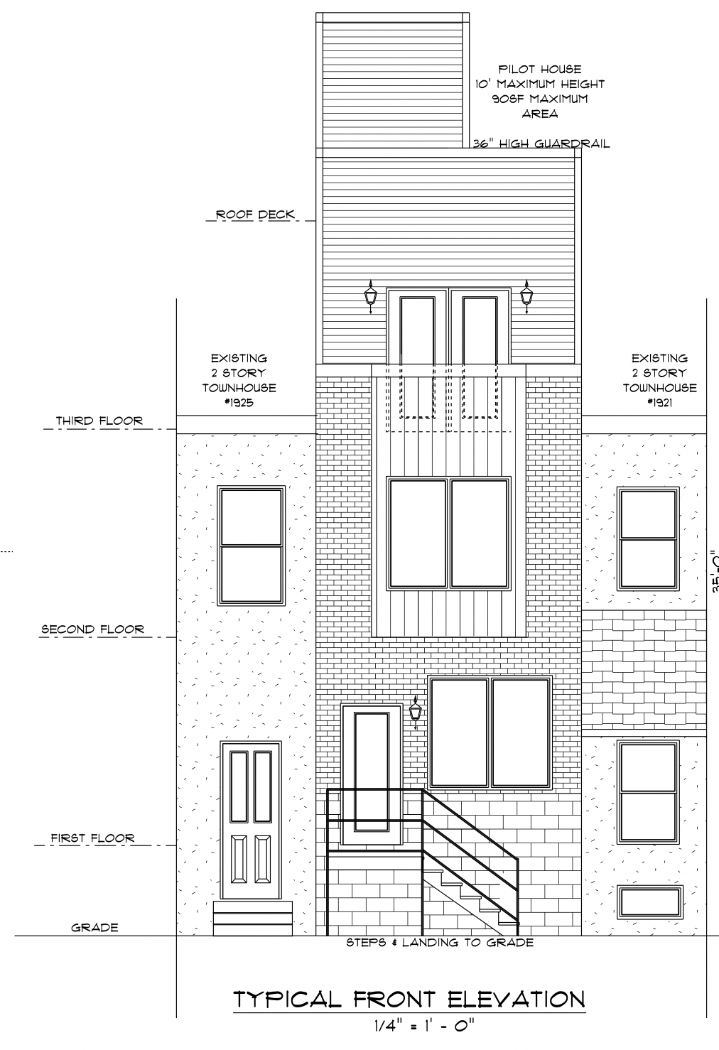 1923 Mutter Street Front Elevation