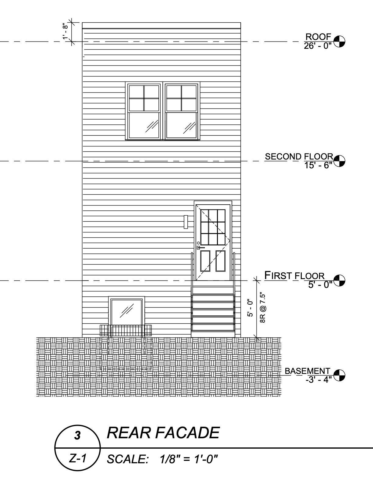 2026 Gerritt Street Rear Elevation