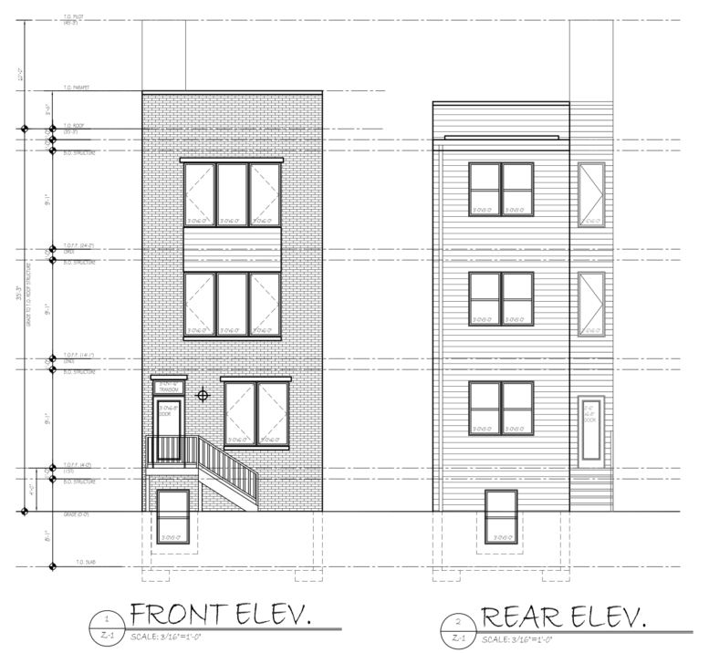 2326 North 16th Street Elevations