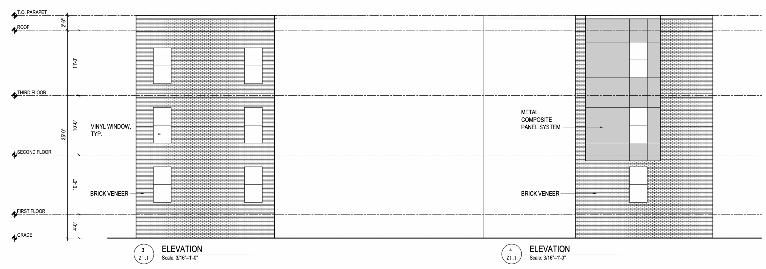 3001 Ridge Avenue Elevation 1