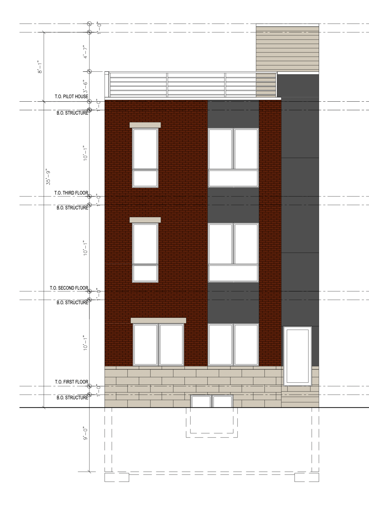 3602 Brandywine Street Front Elevation