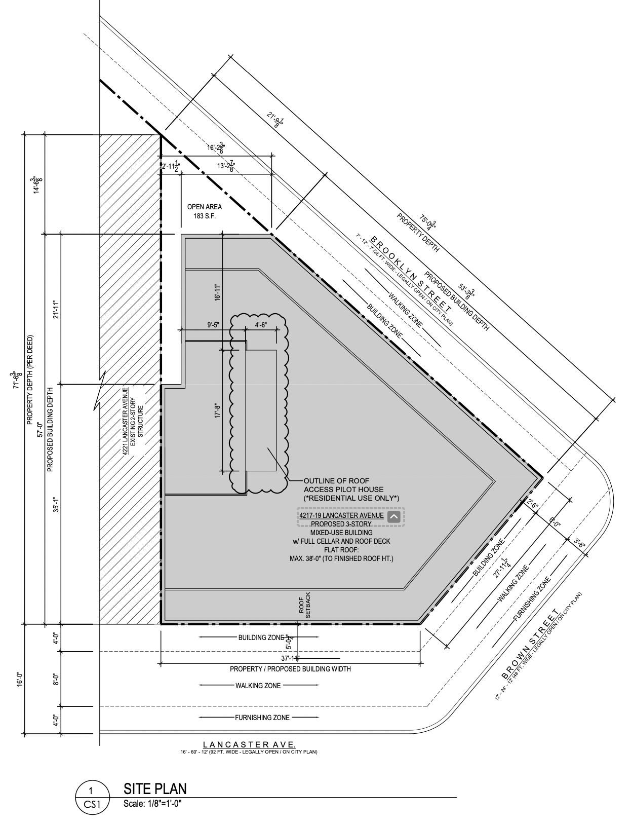 4217-19 Lancaster Avenue Site Plan