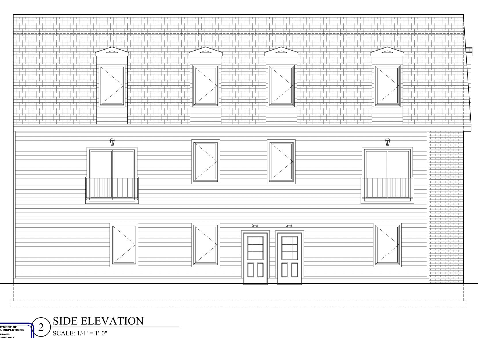 48 East Pastorius Street Side Elevation