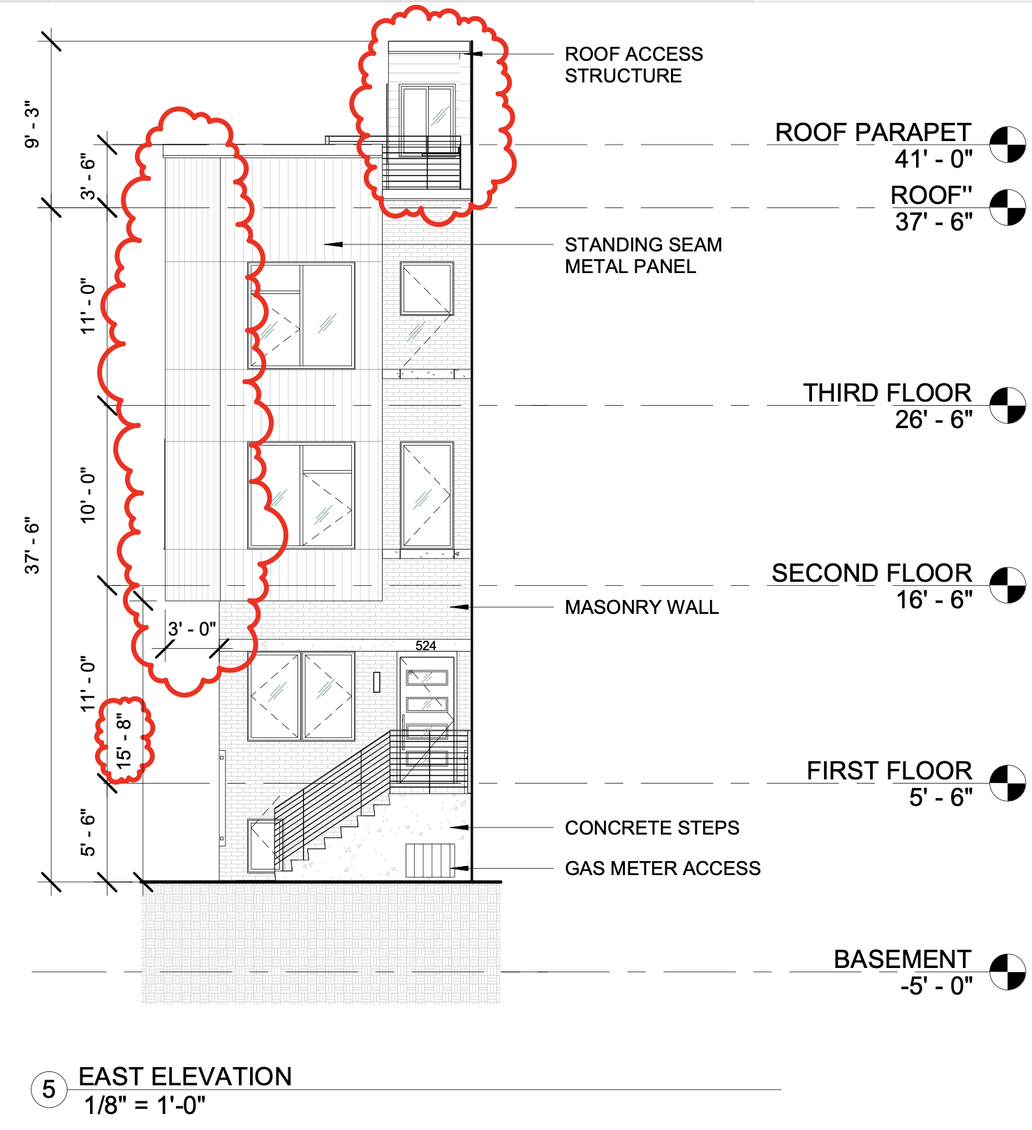 524 South 17th Street East Elevation