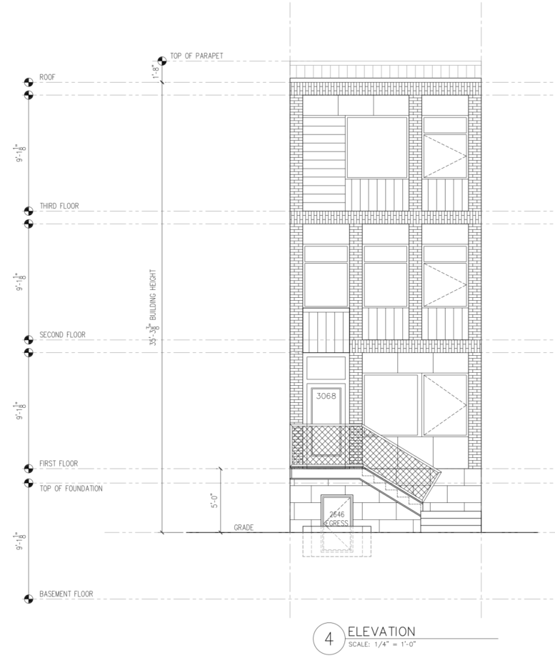6151 Pine Street Elevation