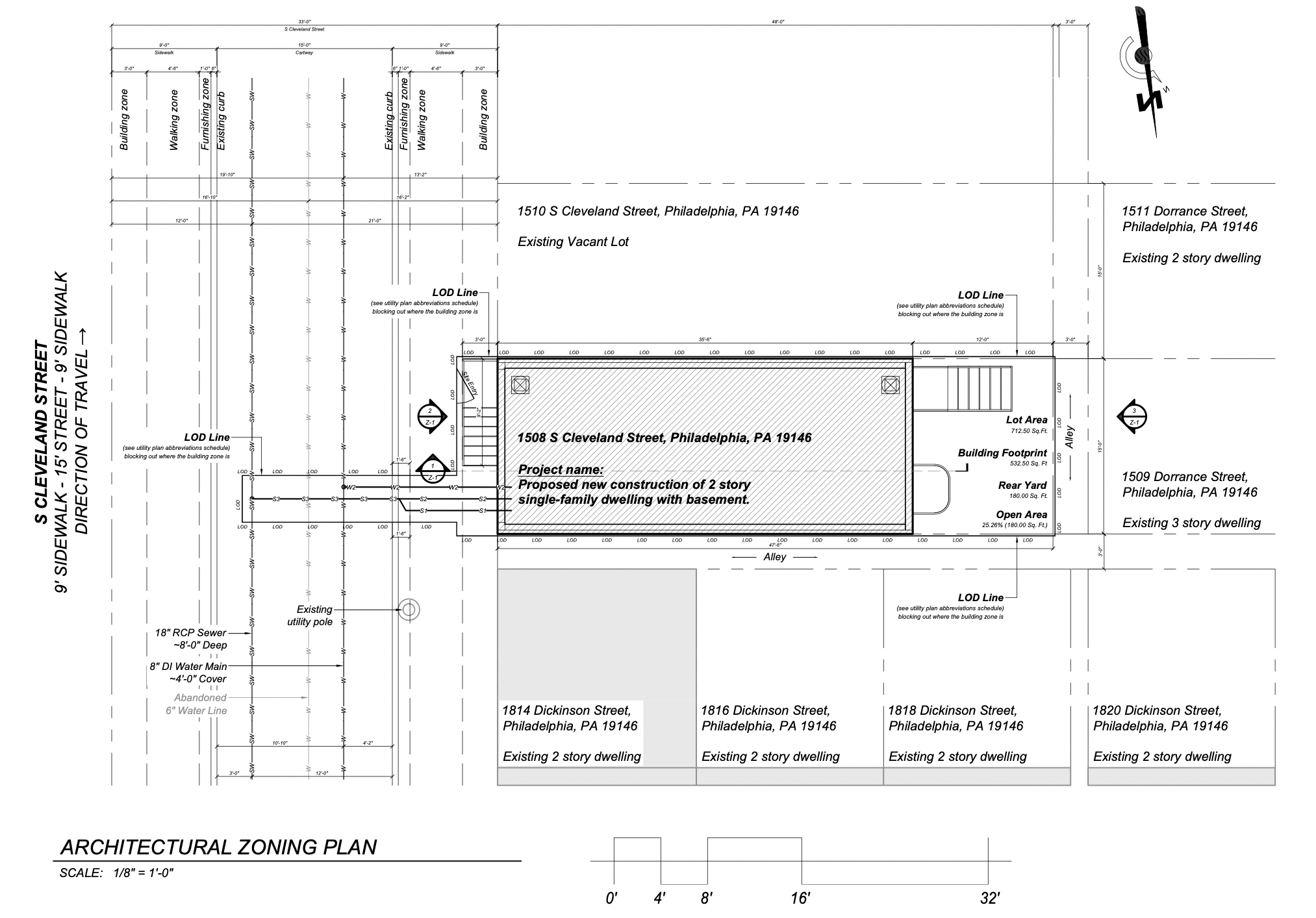 1508 South Cleveland Street Plan