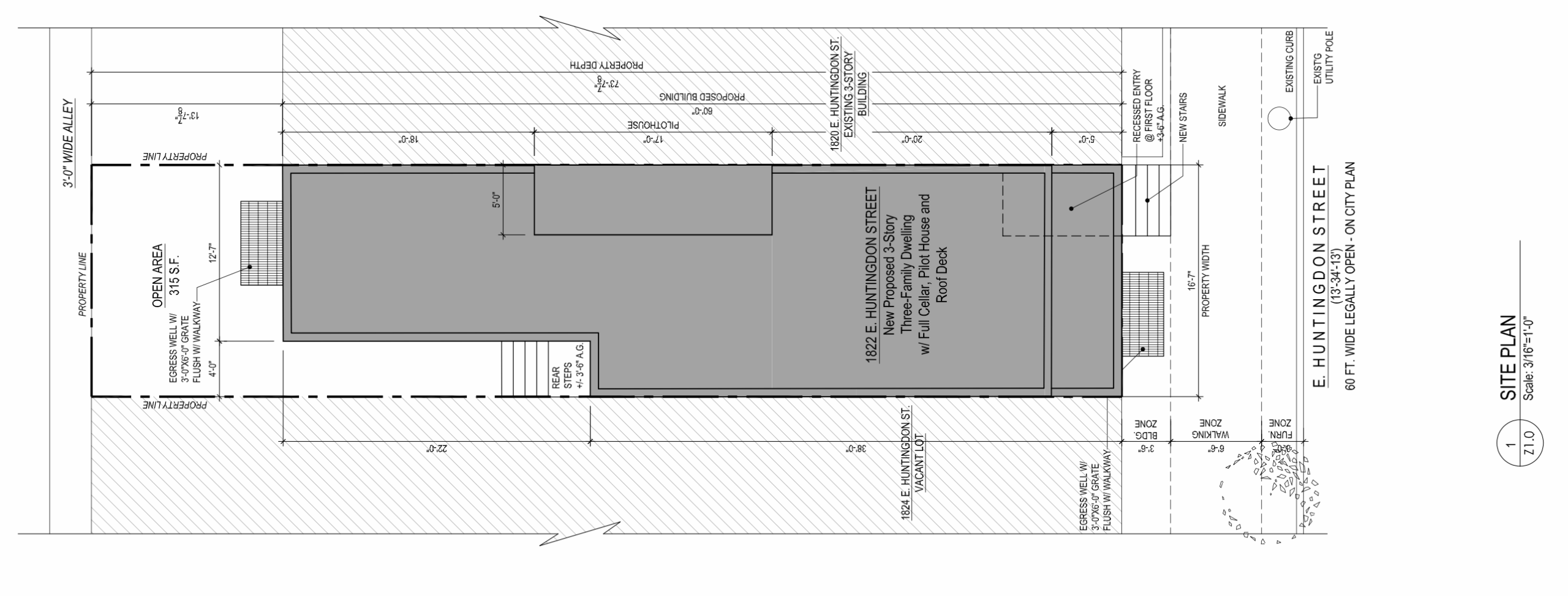 1822 East Huntingdon Street Plan
