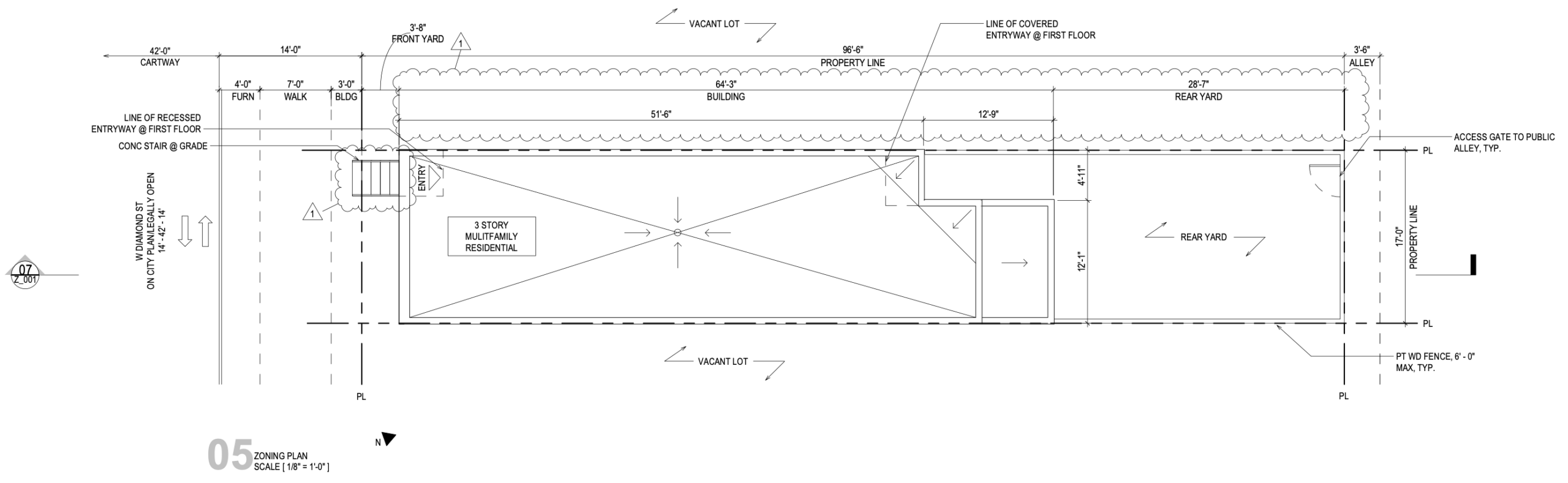 1927 Diamond Street Plan