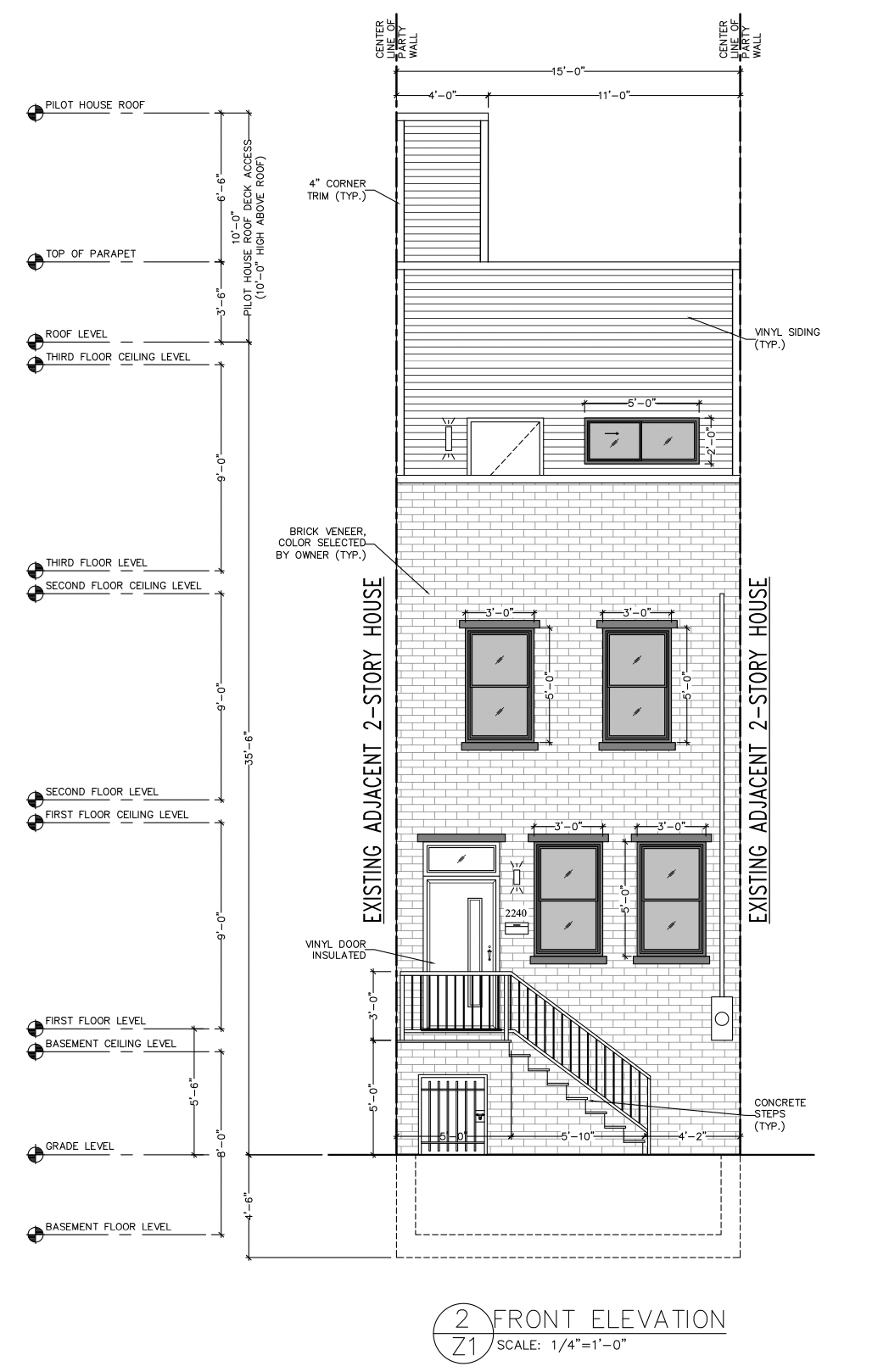 2240 Oakford Front Elevation