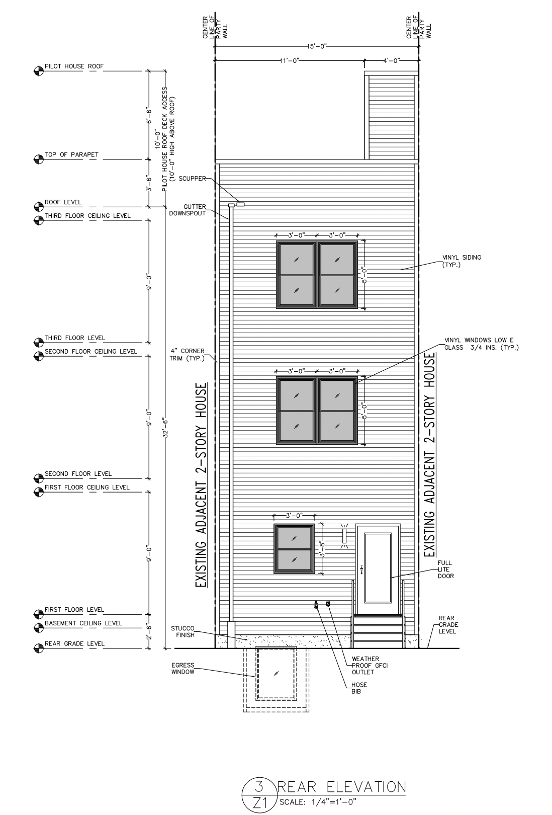2240 Oakford Rear Elevation