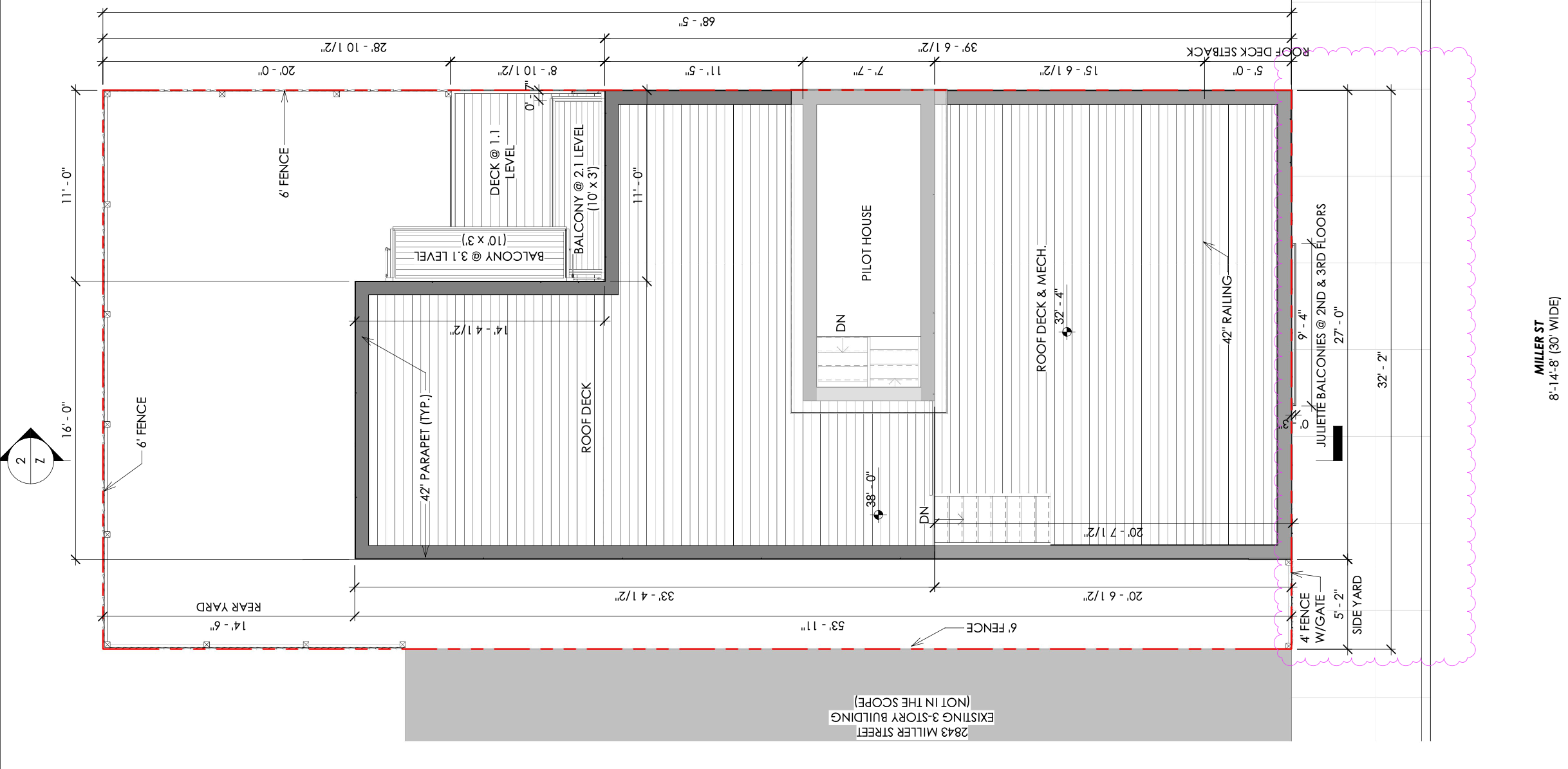 2839-41 Miller Street Plan