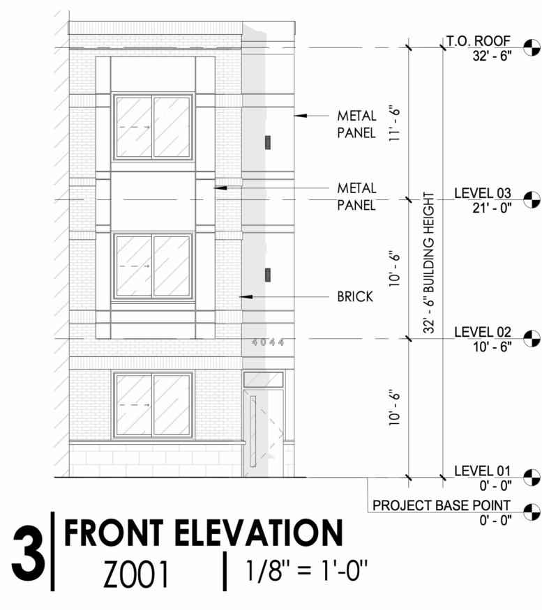 4044 West Girard Avenue Front Elevation