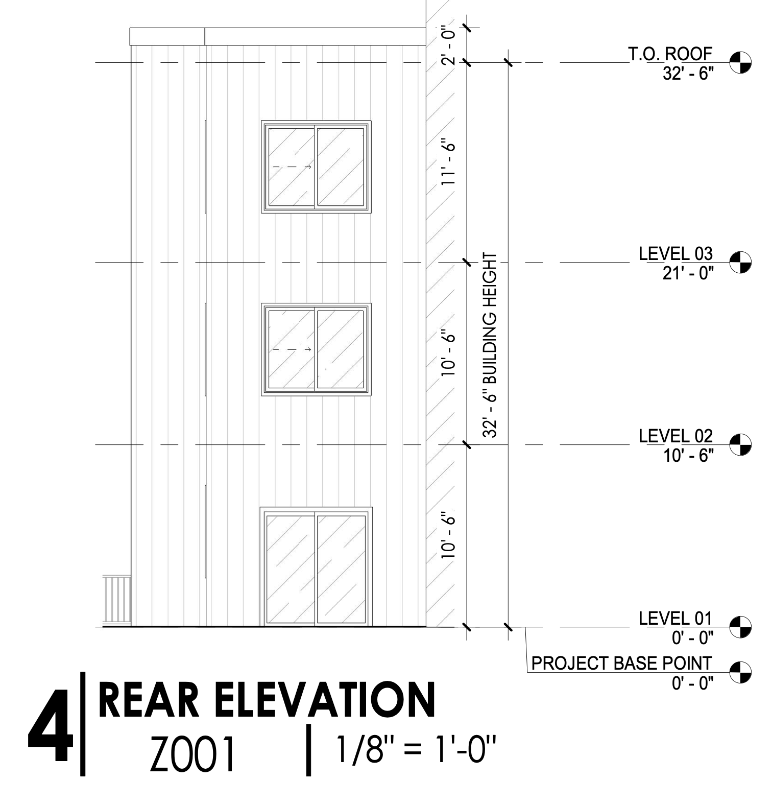 4044 West Girard Avenue Rear Elevation