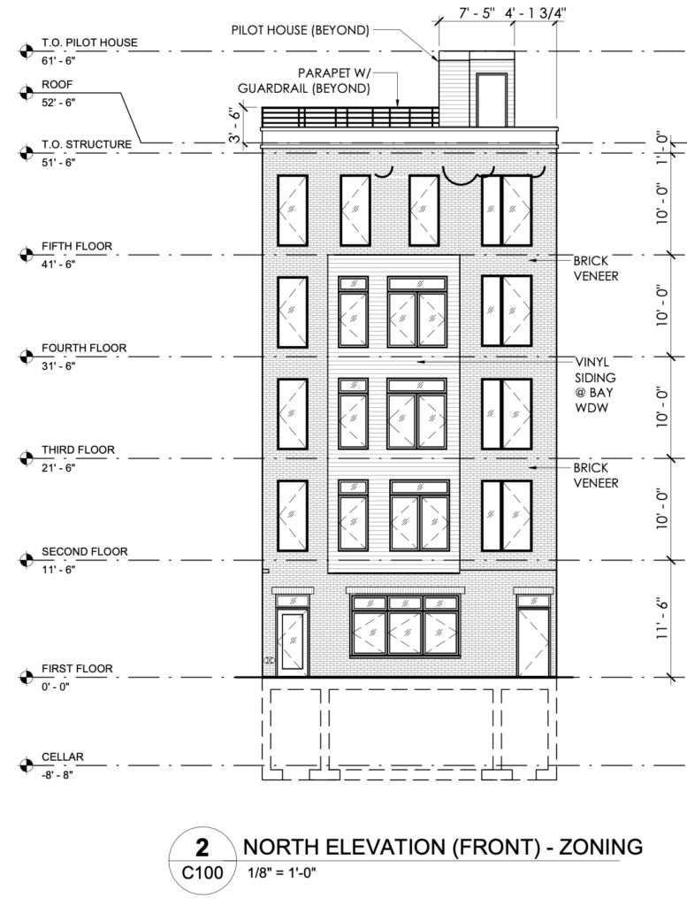 1630-32 Ridge Avenue North Elevation