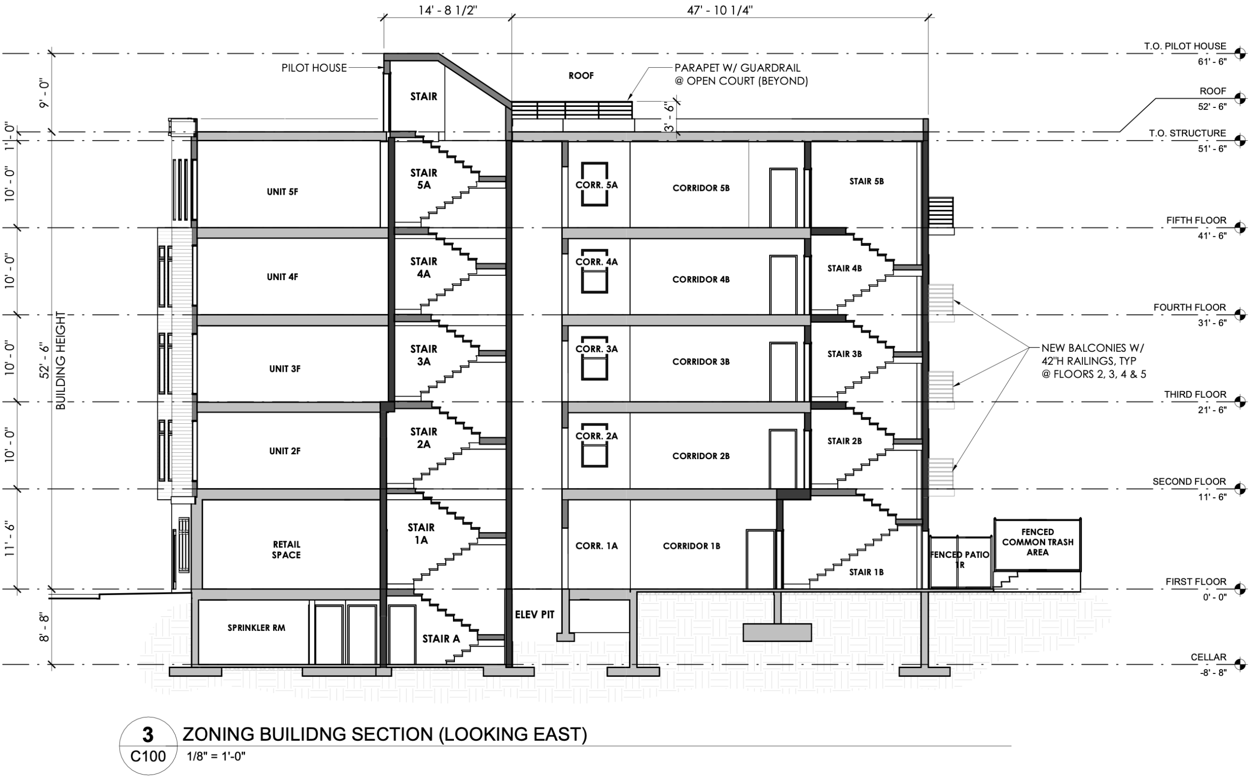 1630-32 Ridge Avenue Section