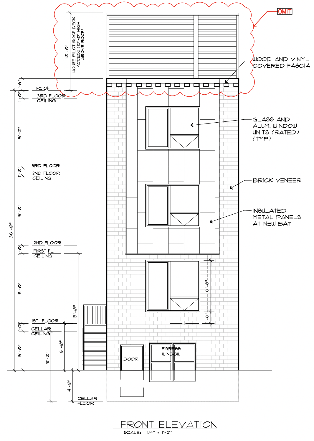 1736 North 22nd Street Front Elevation