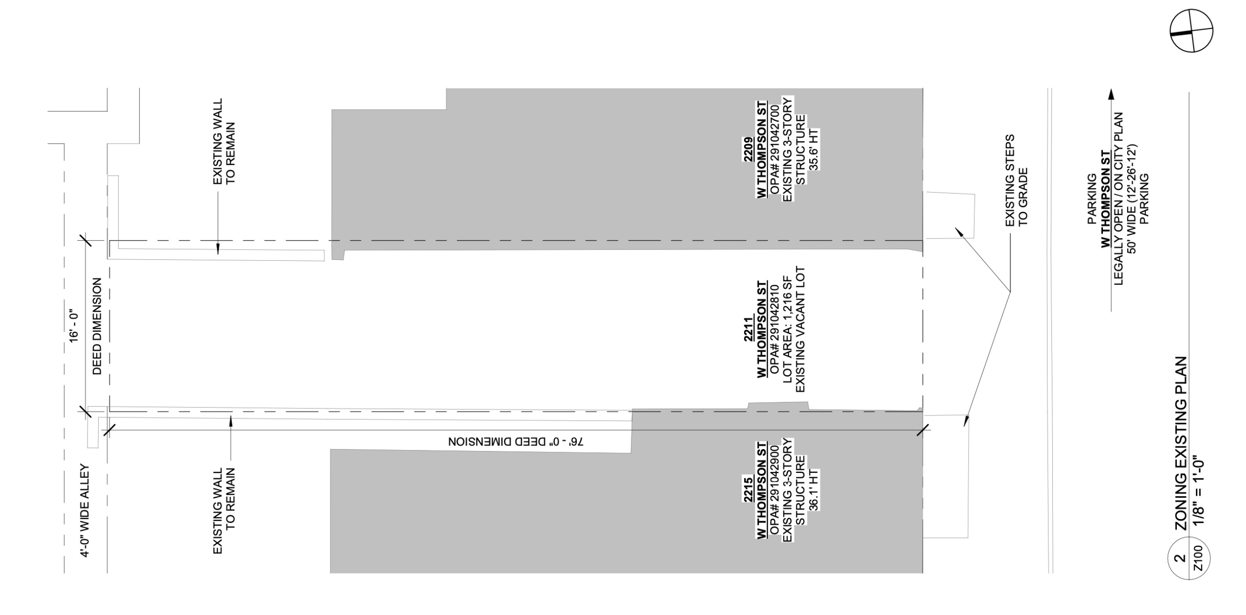 2211 West Thompson Street Existing Plan