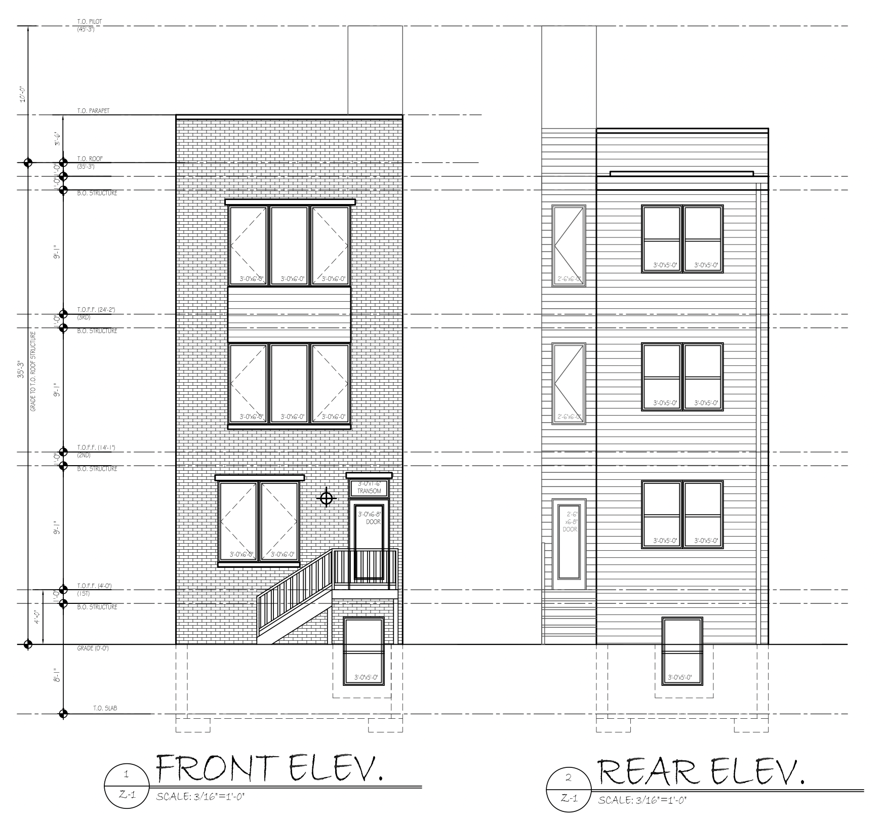 2346 North 16th Street Elevations