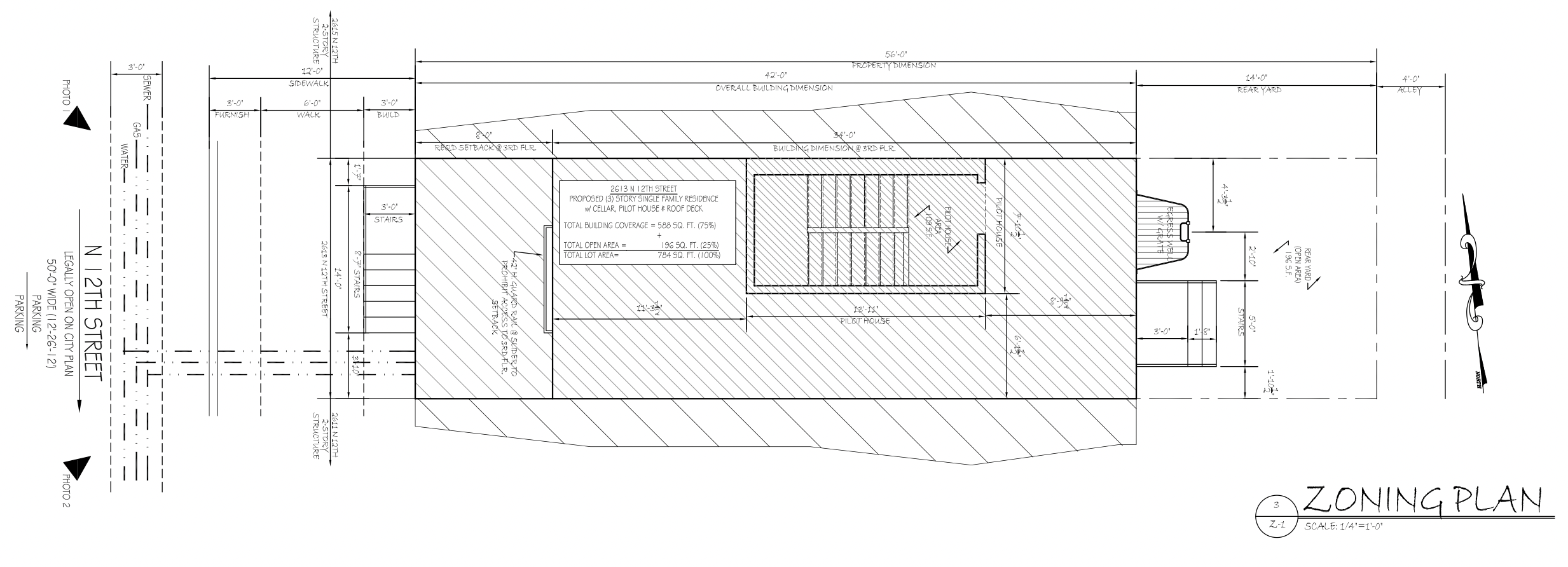 2613 North 12th Street Plan