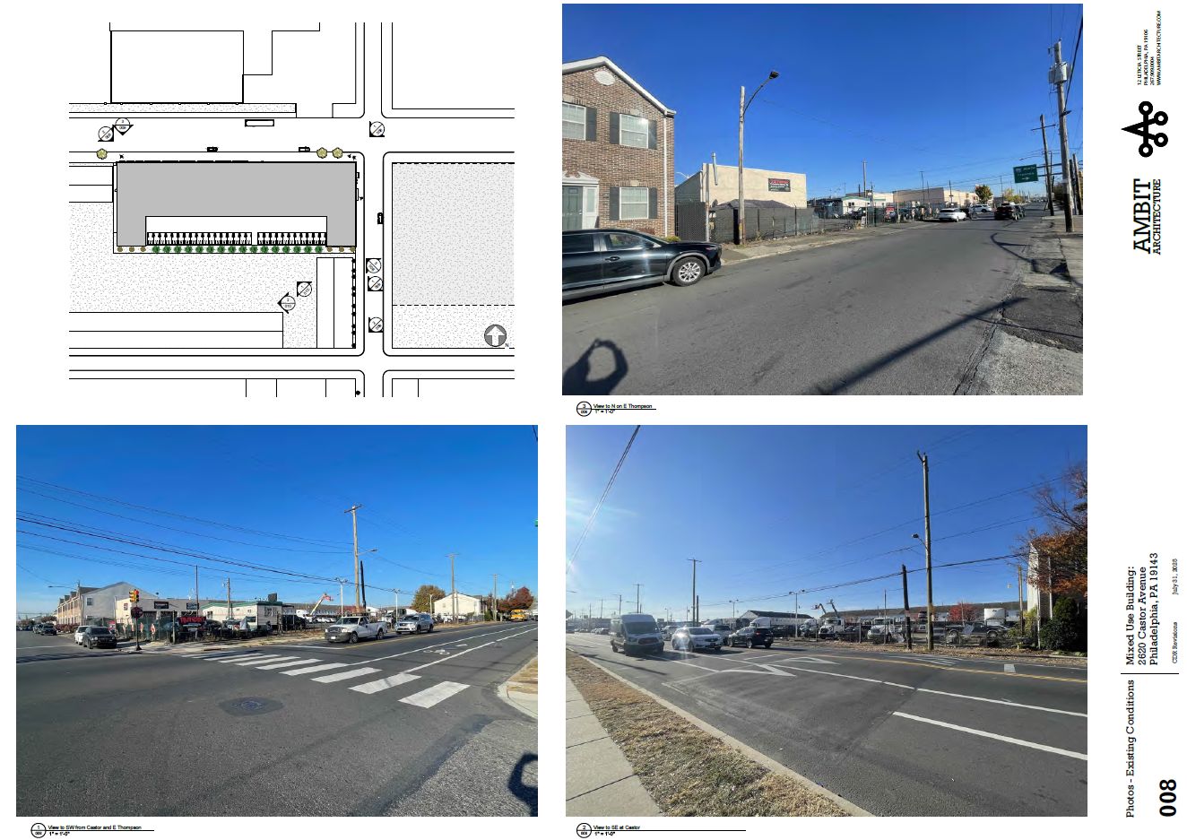 2620 Castor Avenue. Credit: Ambit Architecture via the Civic Design Review by the Philadelphia City Planning Commission and the Department of Planning and Development