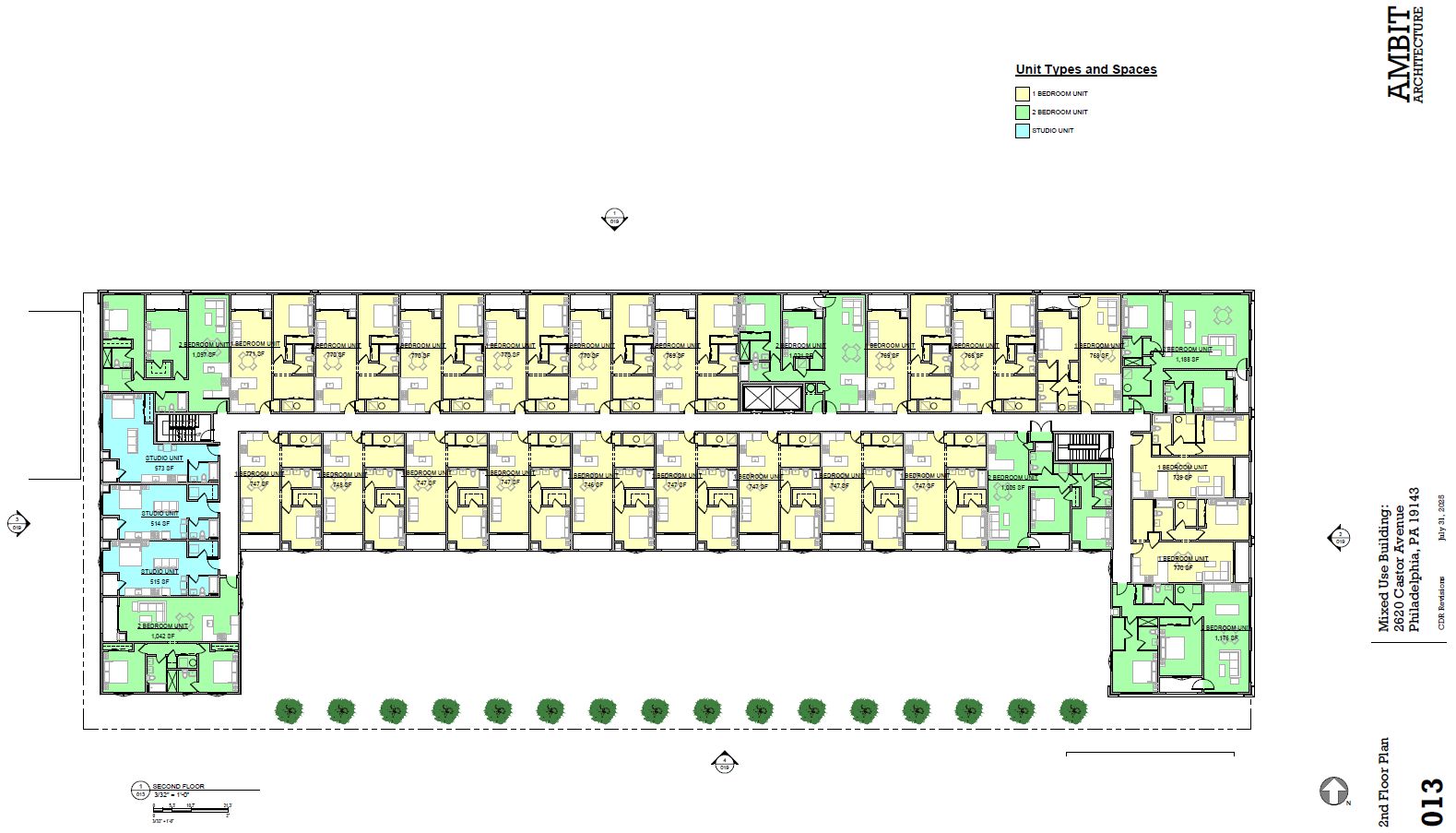 2620 Castor Avenue. Credit: Ambit Architecture via the Civic Design Review by the Philadelphia City Planning Commission and the Department of Planning and Development