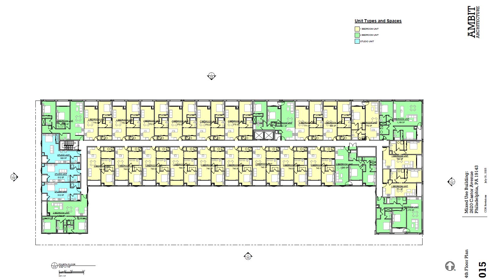 2620 Castor Avenue. Credit: Ambit Architecture via the Civic Design Review by the Philadelphia City Planning Commission and the Department of Planning and Development