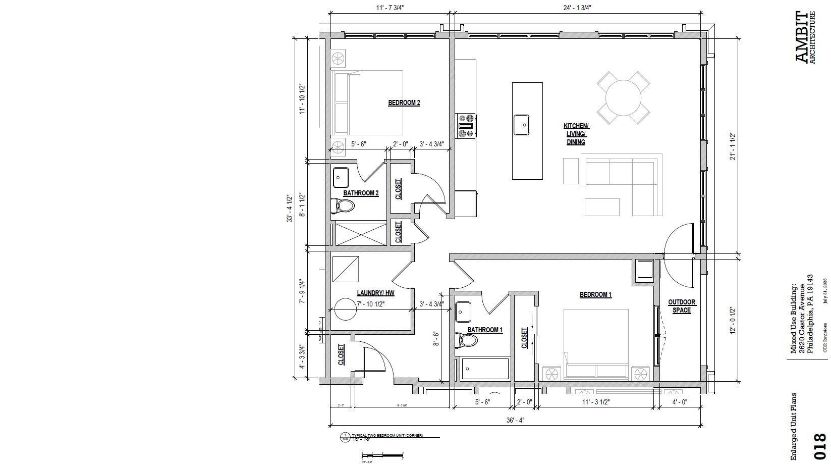 2620 Castor Avenue. Credit: Ambit Architecture via the Civic Design Review by the Philadelphia City Planning Commission and the Department of Planning and Development