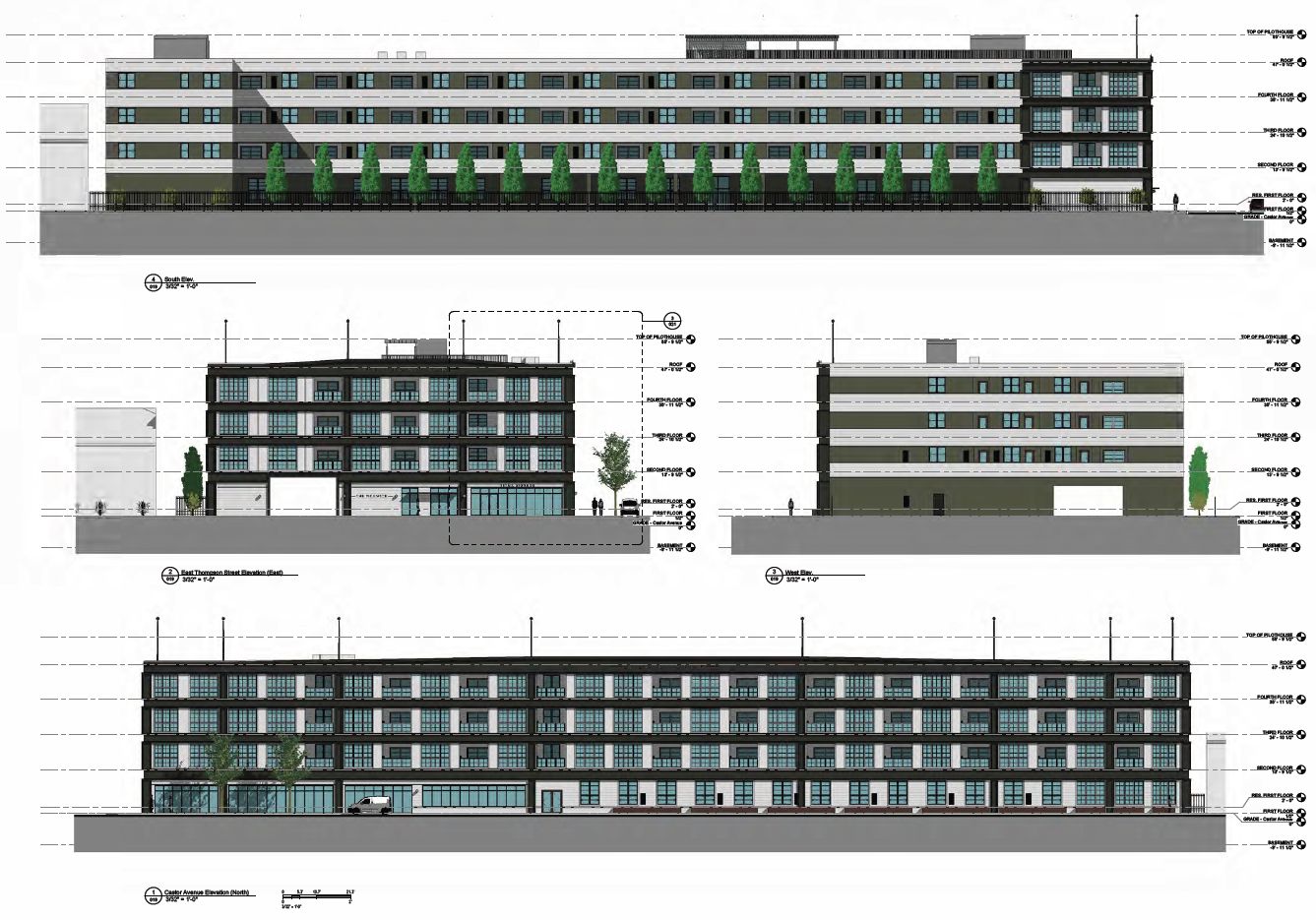 2620 Castor Avenue. Credit: Ambit Architecture via the Civic Design Review by the Philadelphia City Planning Commission and the Department of Planning and Development