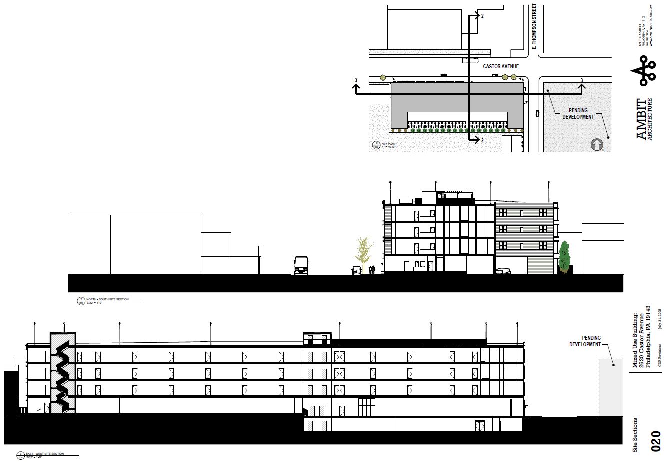2620 Castor Avenue. Credit: Ambit Architecture via the Civic Design Review by the Philadelphia City Planning Commission and the Department of Planning and Development