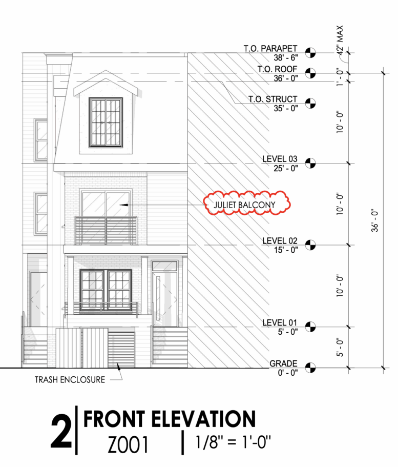 336 North 52nd Street Front Elevation
