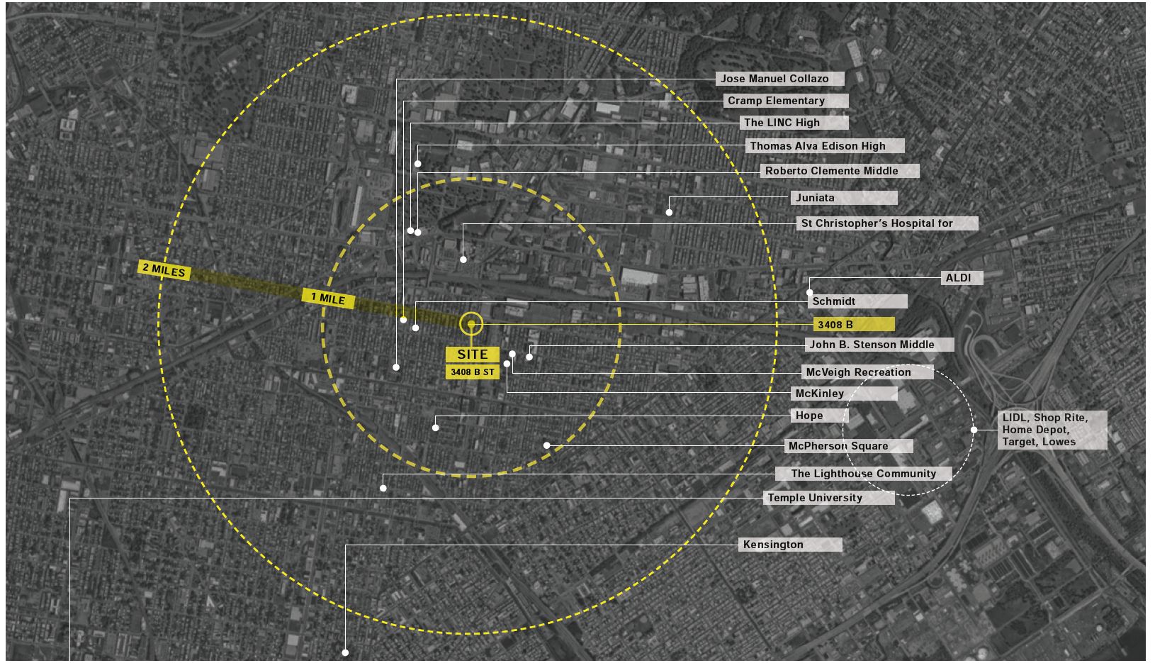 3408 B Street. Credit: Raymond F Rola Architect via the Civic Design Review by the Philadelphia City Planning Commission and the Department of Planning and Development
