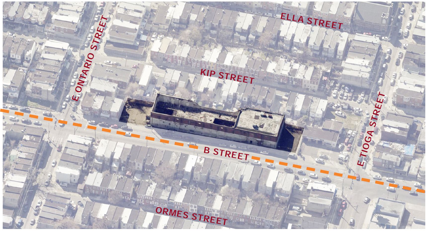 3408 B Street. Credit: Raymond F Rola Architect via the Civic Design Review by the Philadelphia City Planning Commission and the Department of Planning and Development