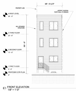3843 North 13th Street Front Elevation