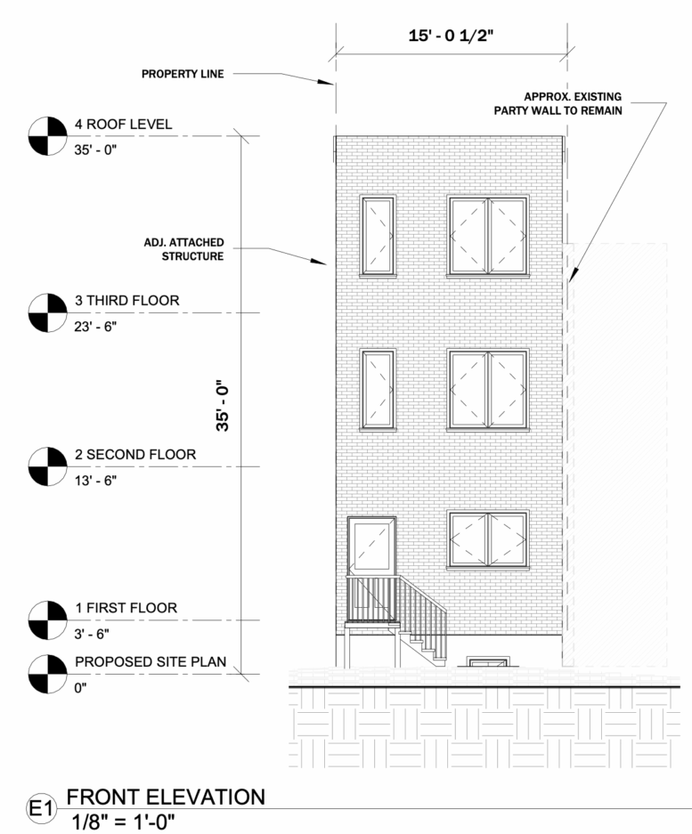 3843 North 13th Street Front Elevation