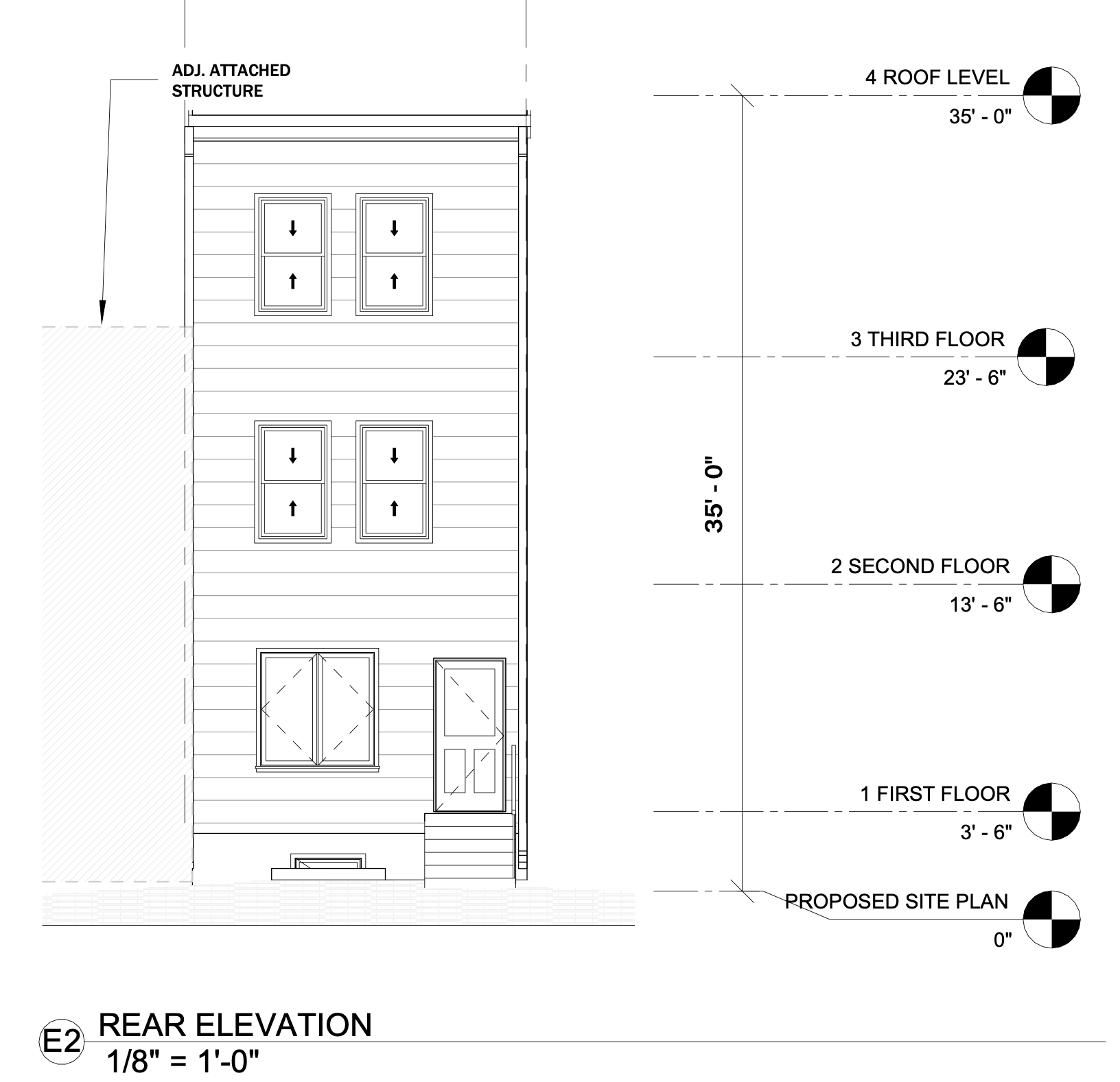 3843 North 13th Street Rear Elevation
