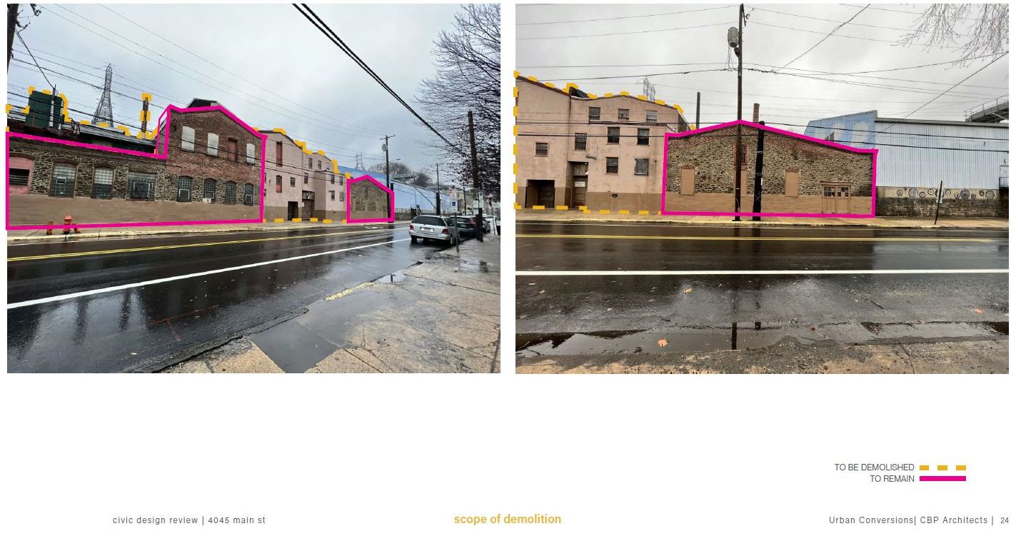 4045-61 Main Street. Credit: CBP Architects via the Civic Design Review by the Philadelphia City Planning Commission and the Department of Planning and Development