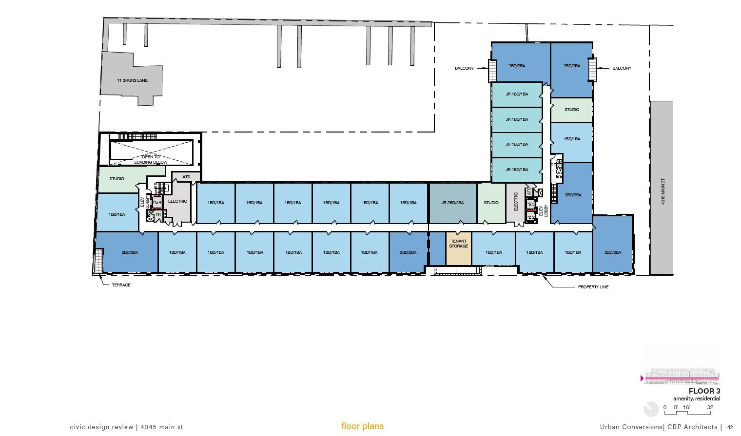 4045-61 Main Street. Credit: CBP Architects via the Civic Design Review by the Philadelphia City Planning Commission and the Department of Planning and Development