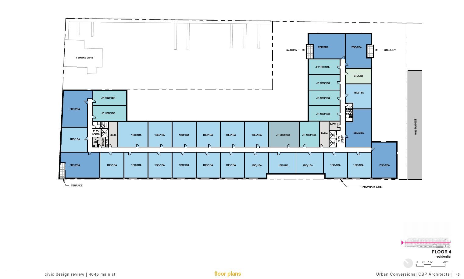 4045-61 Main Street. Credit: CBP Architects via the Civic Design Review by the Philadelphia City Planning Commission and the Department of Planning and Development