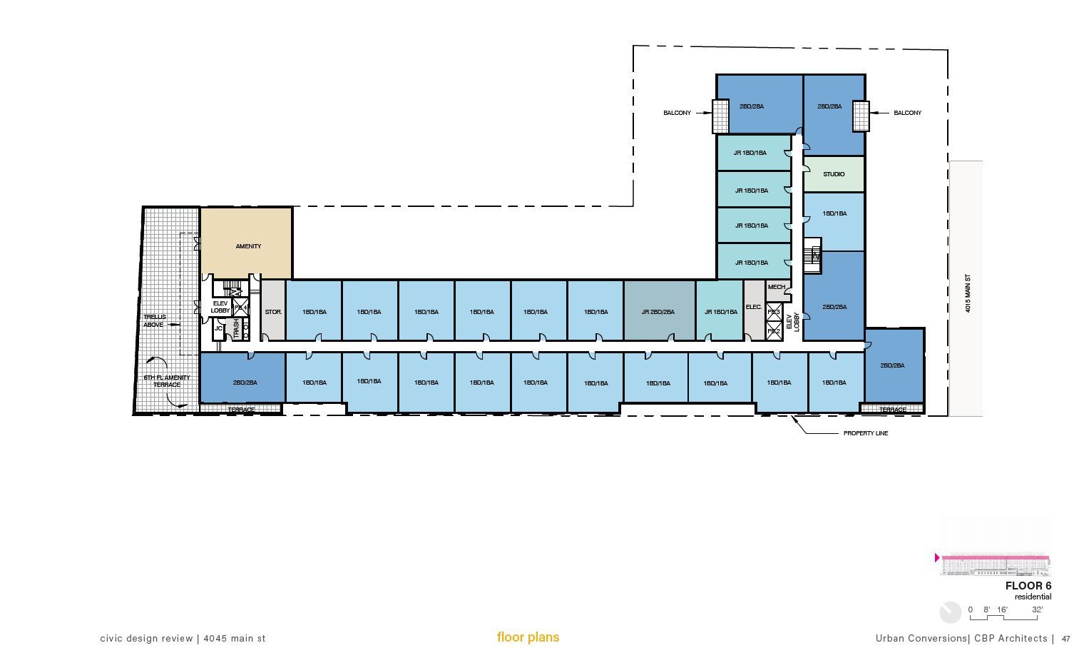 4045-61 Main Street. Credit: CBP Architects via the Civic Design Review by the Philadelphia City Planning Commission and the Department of Planning and Development